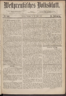 Danziger Volks-Blatt. Organ volksthümlicher Bestrebungen und Interessen 1887 15.07. nr.157