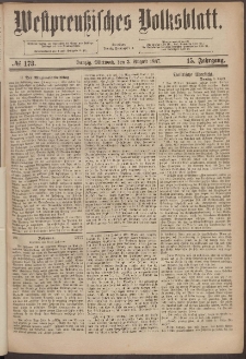 Danziger Volks-Blatt. Organ volksthümlicher Bestrebungen und Interessen 1887