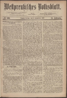 Westpreußisches Volksblatt 1887 02.09 nr 199