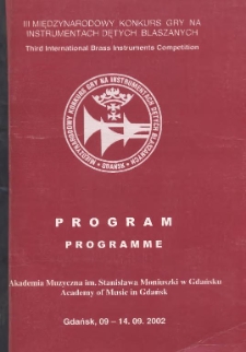 III Międzynarodowy Konkurs Gry na Instrumentach Dętych Blaszanych