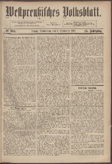 Westpreußisches Volksblatt 1887 09.09. nr 204