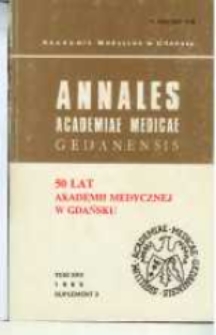 Annales Academiae Medicae Gedanensis, 1995, supl. 3