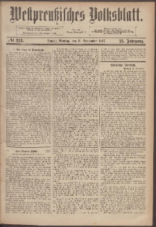 Westpreußisches Volksblatt 1887 19.09 213