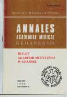 Annales Academiae Medicae Gedanensis, 1995, supl. 5