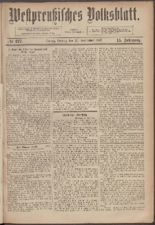 Westpreußisches Volksblatt 1887 23.09 217