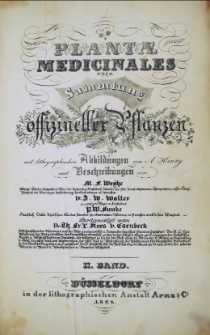 Plant&aelig; medicinales oder Sammlung offizineller Pflanzen. Bd. 2 /