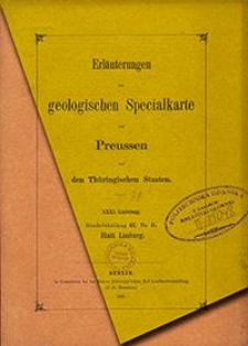 Erläuterungen zur geologischen Specialkarte von Preussen und den Thüringischen Staaten. Lfg. 31. Blatt Limburg. Gradabt. 67, No. 41