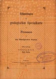 Erläuterungen zur geologischen Specialkarte von Preussen und den Thüringischen Staaten. Lfg. 29. Blatt Berlin. Gradabt. 45, No. 25