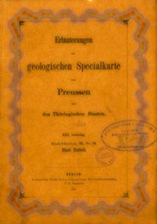 Erläuterungen zur geologischen Specialkarte von Preussen und den Thüringischen Staaten. Lfg. 30. Blatt Eisfeld. Gradabt. 70, No. 34