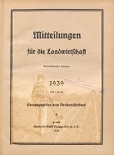 Mitteilungen der Deutschen Landwirtschafts-Gesellschaft Bd. 54, St&uuml;ck 1-52