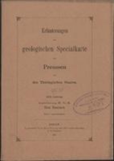 Erläuterungen zur geologischen Specialkarte von Preussen und den Thüringischen Staaten. Lfg. 31. Blatt Eisenbach. Gradabt. 67, No. 42