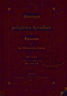 Erläuterungen zur geologischen Specialkarte von Preussen und den Thüringischen Staaten. Lfg. 32. Blatt Calbe a. M. Gradabt. 43, No. 19