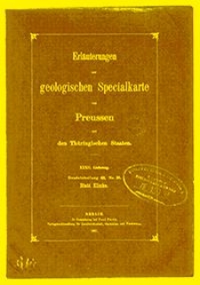 Erläuterungen zur geologischen Specialkarte von Preussen und den Thüringischen Staaten. Lfg. 32. Blatt Klinke. Gradabt. 43, No. 26