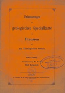 Erläuterungen zur geologischen Specialkarte von Preussen und den Thüringischen Staaten. Lfg. 33. Blatt Hermeskeil. Gradabt. 80, No. 22