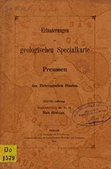 Erläuterungen zur geologischen Specialkarte von Preussen und den Thüringischen Staaten. Lfg. 38. Blatt Strodehne. Gradabt. 43, No. 18