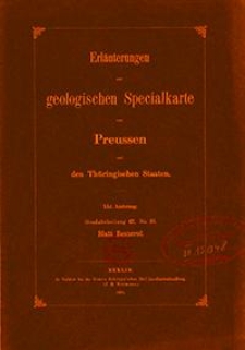 Erläuterungen zur geologischen Specialkarte von Preussen und den Thüringischen Staaten. Lfg. 41. Blatt Rennerod. Gradabt. 67, No. 23