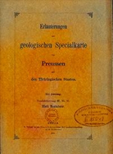Erläuterungen zur geologischen Specialkarte von Preussen und den Thüringischen Staaten. Lfg. 41. Blatt Montabaur. Gradabt. 67, No. 33