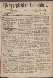 Westpreußisches Volksblatt 1887 30.09 nr 223