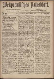 Westpreußisches Volksblatt 1887 01.10 nr 224
