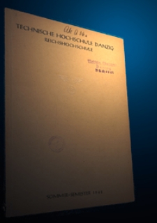 Vorlesungs-Verzeichnis : f&uuml;r das Sommersemester 1942