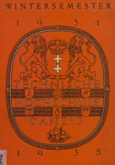 Vorlesungs-Verzeichnis : f&uuml;r das Wintersemester 1934/35