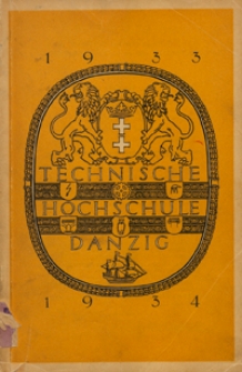 Vorlesungs-Verzeichnis : f&uuml;r das Studienjahr 1933/1934