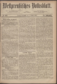 Westpreußisches Volksblatt 1887 05.10 nr 227