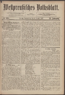 Westpreußisches Volksblatt 1887 06.10 nr 228