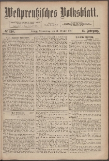 Westpreußisches Volksblatt 1887 20.10 nr 240