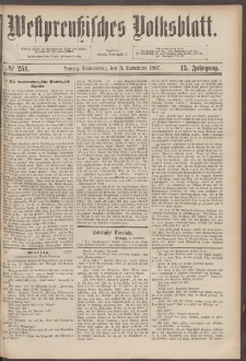 Westpreußisches Volksblatt 1887 03.11 nr 251