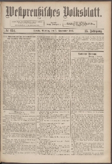 Westpreußisches Volksblatt 1887 07.11 nr 254