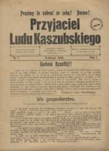 Przyjaciel Ludu Kaszubskiego, 1928, nr1