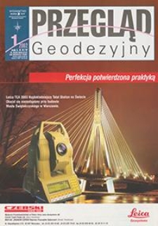 Przegląd Geodezyjny : czasopismo poświęcone miernictwu i zagadnieniom z nim związanym 2002 R. 74 nr 1-12