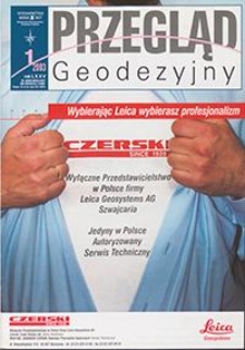 Przegląd Geodezyjny : czasopismo poświęcone miernictwu i zagadnieniom z nim związanym 2003 R. 75 nr 1-12