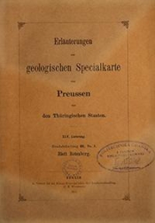 Erläuterungen zur geologischen Specialkarte von Preussen und den Thüringischen Staaten. Lfg. 45. Blatt Coblenz. Gradabt. 69, No. 3