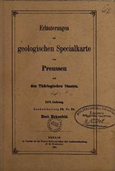 Erläuterungen zur geologischen Specialkarte von Preussen und den Thüringischen Staaten. Lfg. 46. Blatt Birkenfeld. Gradabt. 80, No. 24