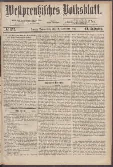 Westpreußisches Volksblatt 1887 10.11 nr 257