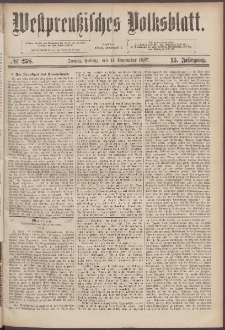 Westpreußisches Volksblatt 1887 11.11 nr 258
