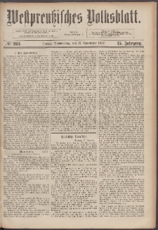 Westpreußisches Volksblatt 1887 17.11 nr 263