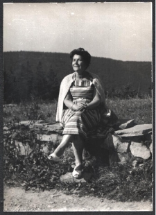 Maria Śliwińska w czasie wypoczynku