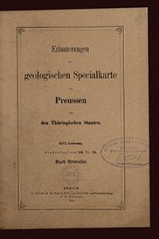 Erläuterungen zur geologischen Specialkarte von Preussen und den Thüringischen Staaten. Lfg. 46. Blatt Ottweiler. Gradabt. 80, No. 35