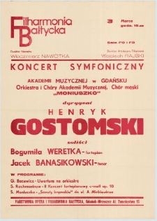 Koncert symfoniczny Akademii Muzycznej w Gdańsku