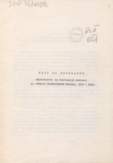 [Materiały związane z konferencją "Funkcja uniwersytet&oacute;w wczoraj, dziś i jutro", 3.XII.1970]