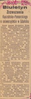 [Kolekcja materiałów źródłowych i opracowań Andrzeja Bukowskiego dotycząca starań o utworzenie uniwersytetu w Gdańsku : 1965-1966]