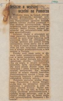 [Kolekcja materiał&oacute;w źr&oacute;dłowych i opracowań Andrzeja Bukowskiego dotycząca starań o utworzenie uniwersytetu na Pomorzu : 1920-1939]