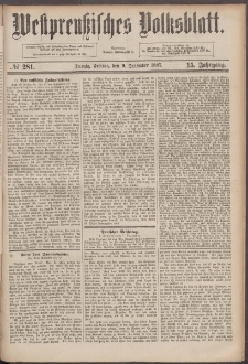 Westpreußisches Volksblatt 1887 9.12 nr 281