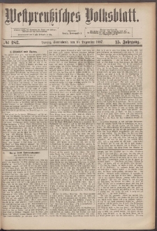 Westpreußisches Volksblatt 1887 10.12 nr 282
