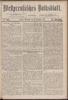 Westpreußisches Volksblatt 1887 14.12 nr 285