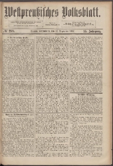 Westpreu&szlig;isches Volksblatt 1887 17.12 nr 288