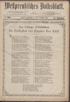 Westpreußisches Volksblatt 1887 24.12 nr 294